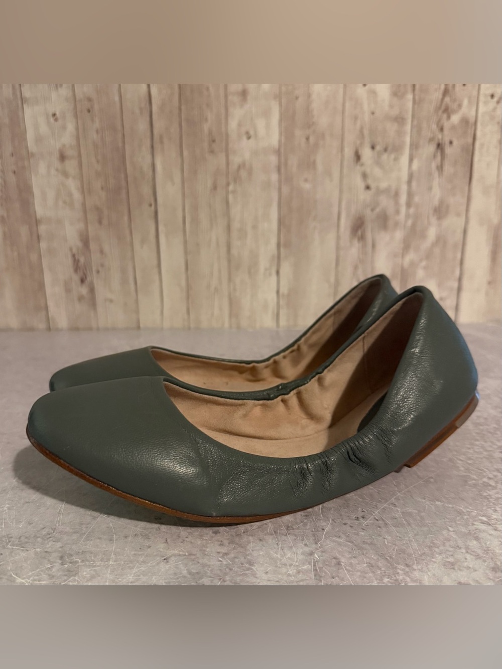 Bloch Leather Pewter Gray Ballet Flats Size EU 37.5